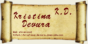 Kristina Devura vizit kartica